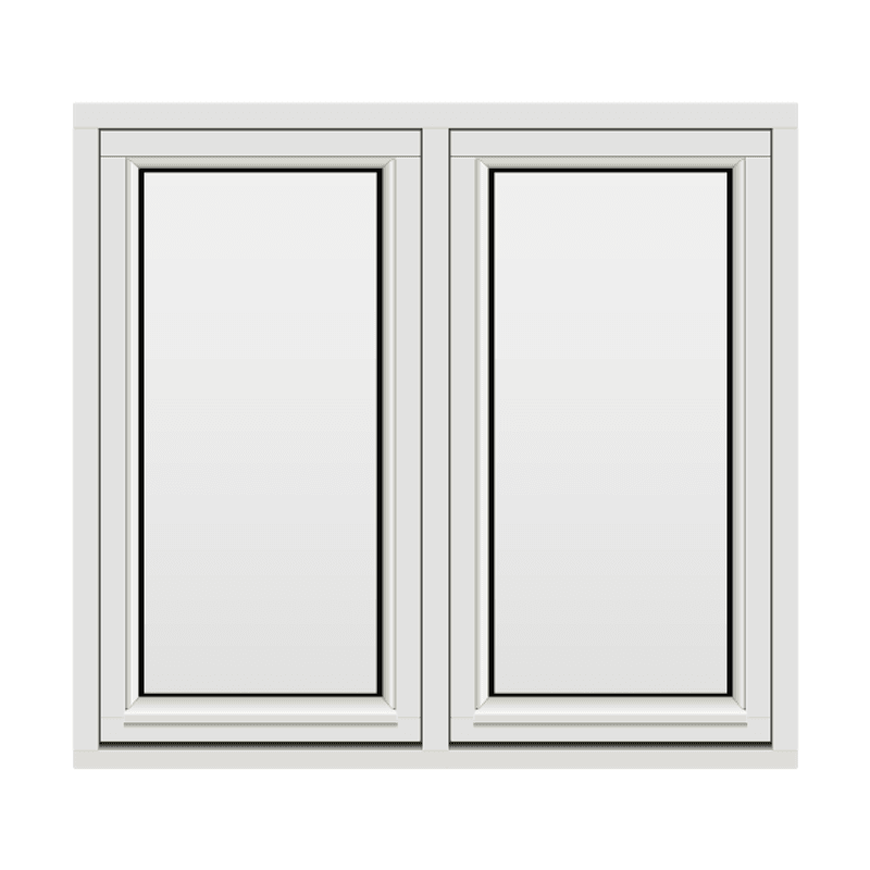 H-vinduet sidesving 2 rams 120x110 (119x109)