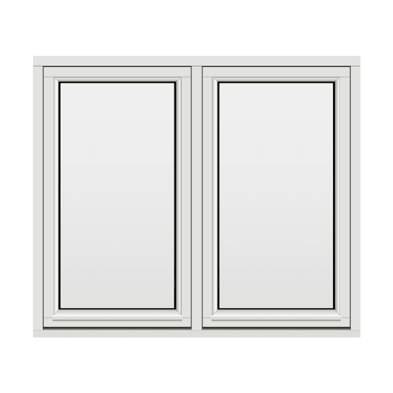 H-vinduet sidesving 2 rams 140x120 (139x119)