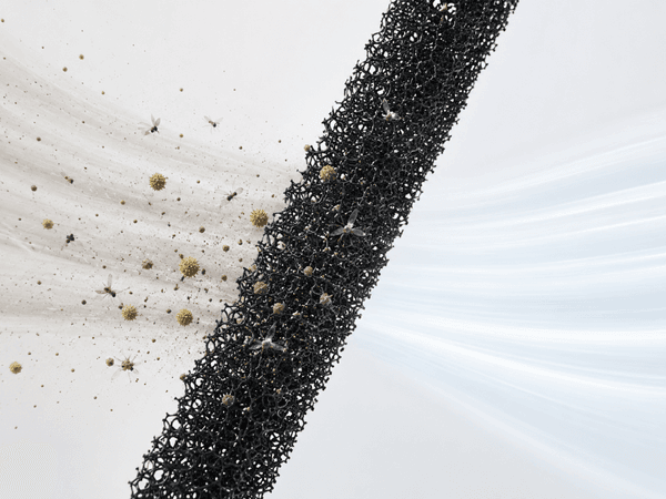Støv- og insektsfilter for spalteventil 40cm (380x12x12 mm)